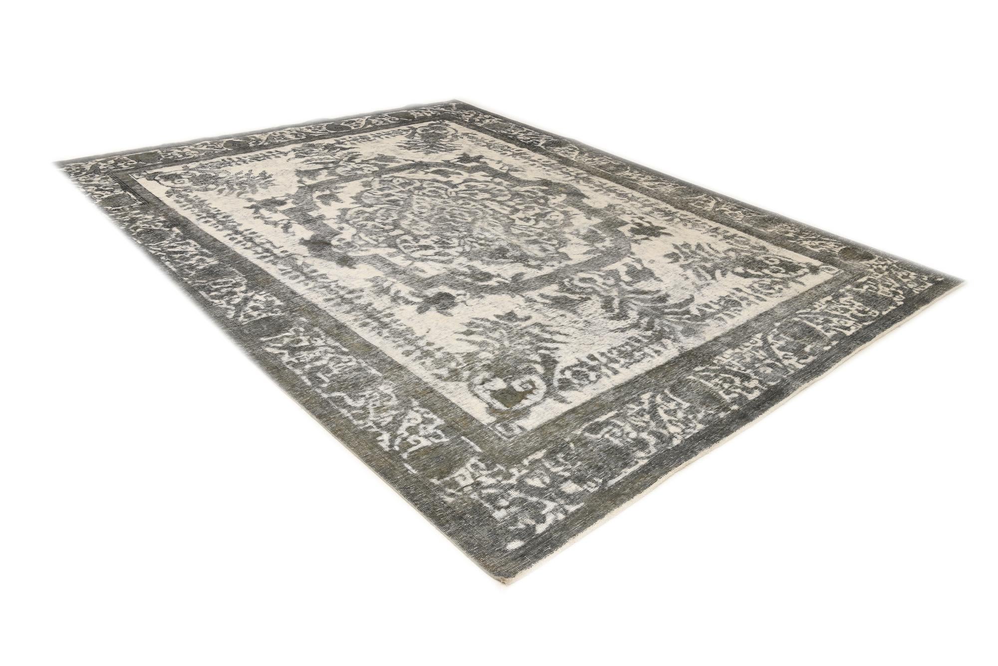 9' 5 x 12' 6 Hand Knotted Ultra Vintage Persian Wool Rug