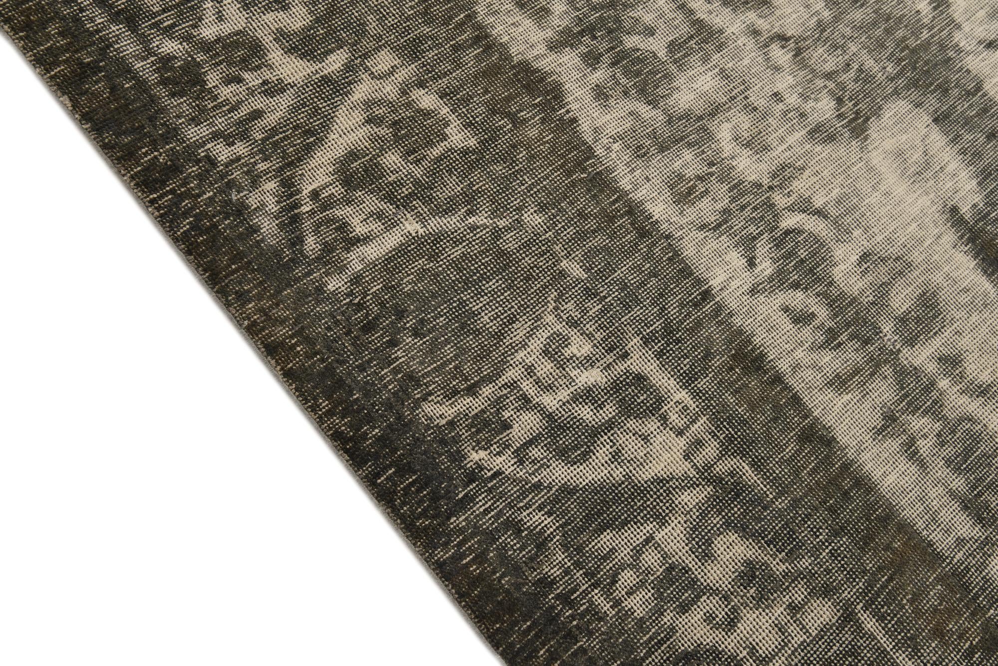 9' 5 x 12' 6 Hand Knotted Ultra Vintage Persian Wool Rug