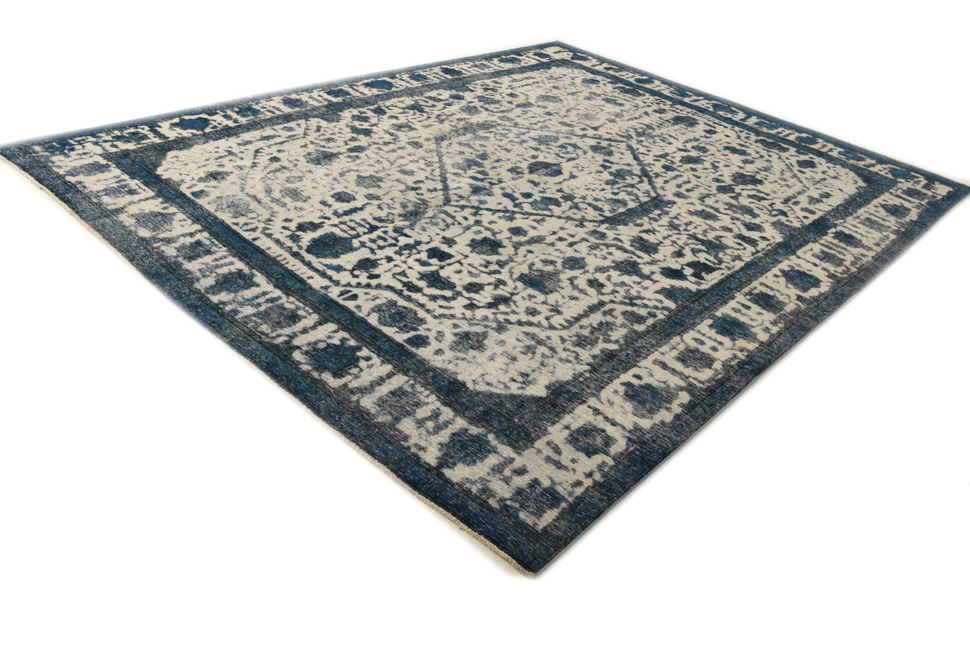 9' 8 x 12' 5 Hand Knotted Ultra Vintage Persian Wool Rug