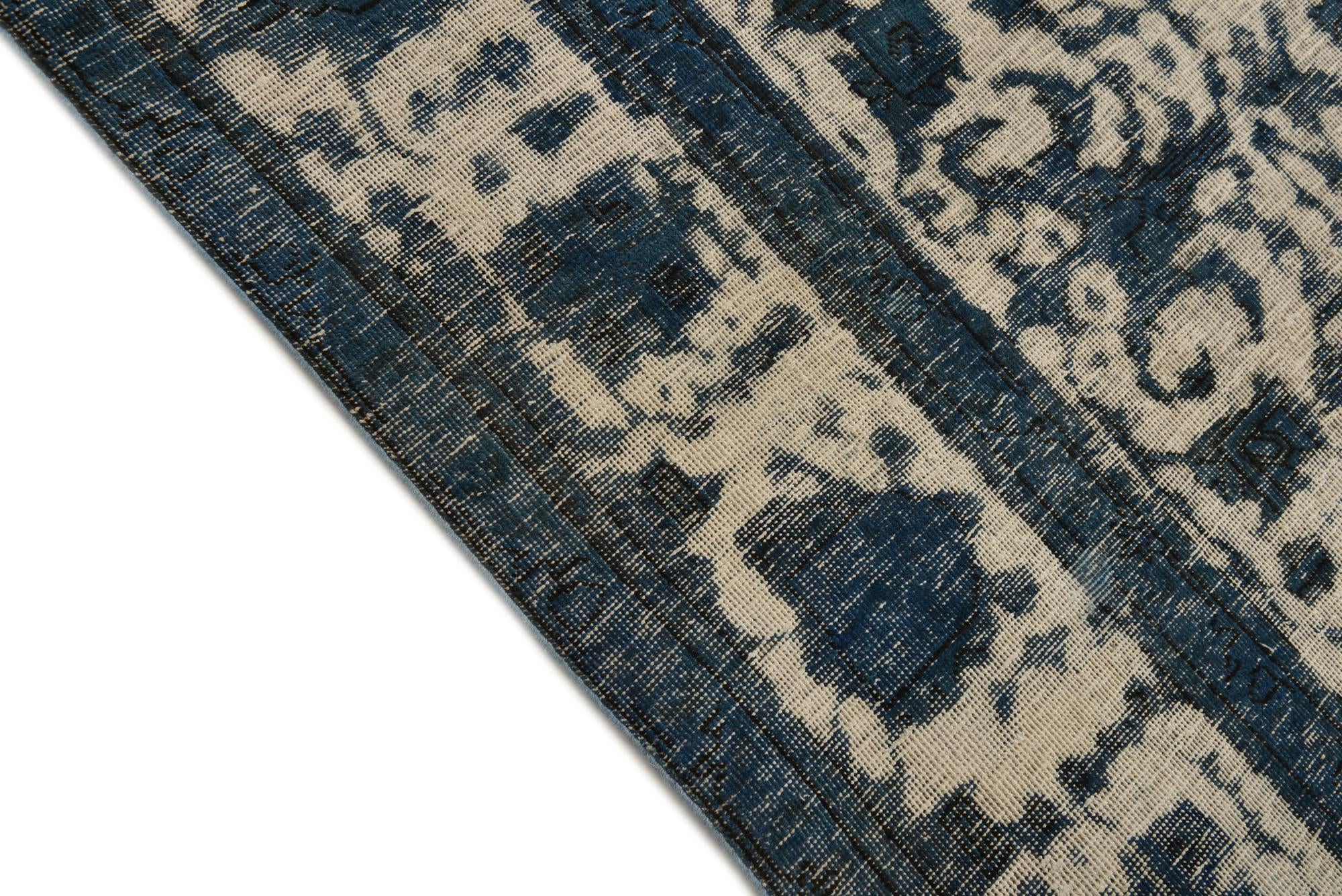 9' 8 x 12' 5 Hand Knotted Ultra Vintage Persian Wool Rug