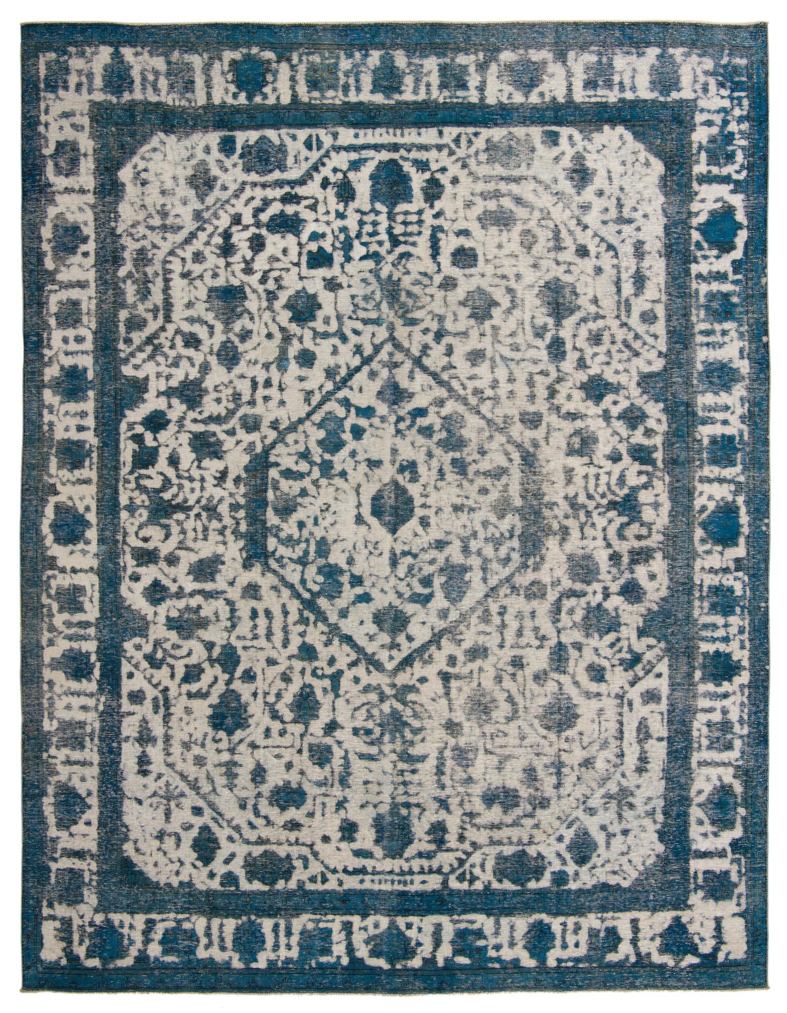 9' 8 x 12' 5 Hand Knotted Ultra Vintage Persian Wool Rug