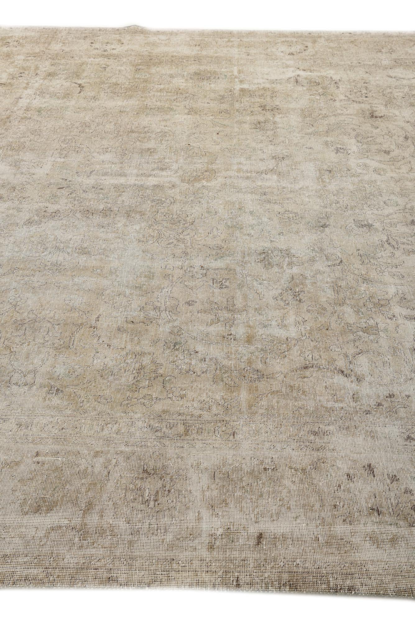 9' 2 x 12' 7 Hand Knotted Ultra Vintage Persian Wool Rug