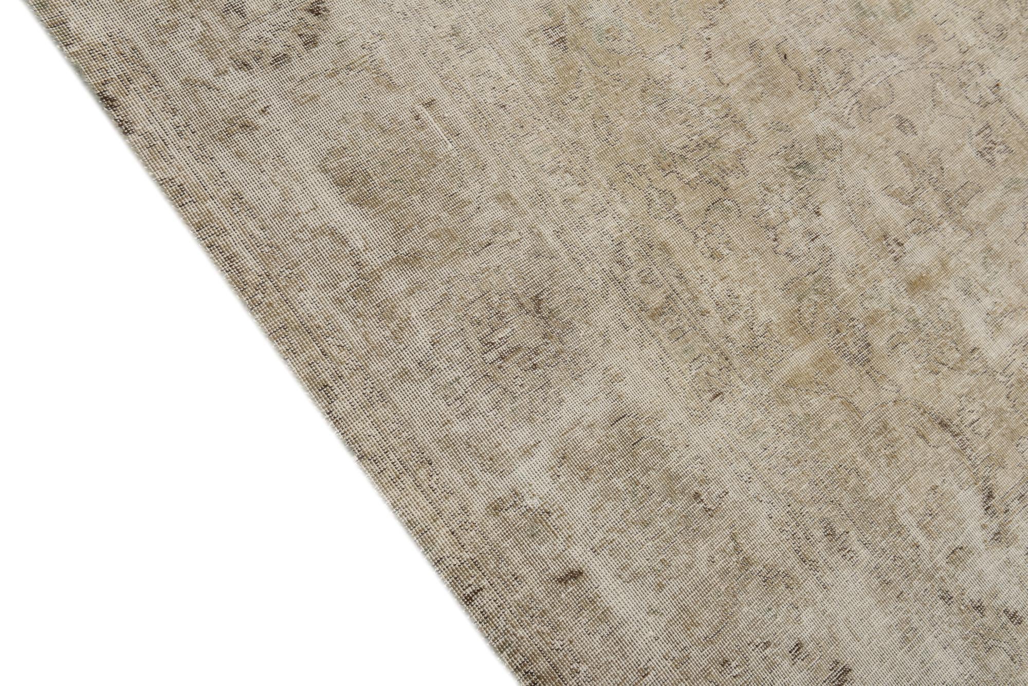 9' 2 x 12' 7 Hand Knotted Ultra Vintage Persian Wool Rug