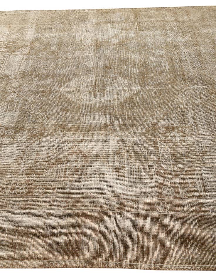 Detail image of 6' 6 x 9' 5  Hand Knotted Ultra Vintage Persian Wool Rug