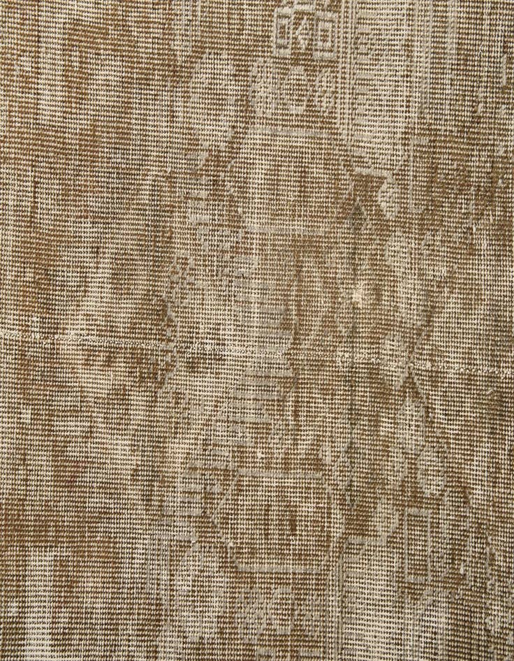 Detail image of 6' 6 x 9' 5  Hand Knotted Ultra Vintage Persian Wool Rug