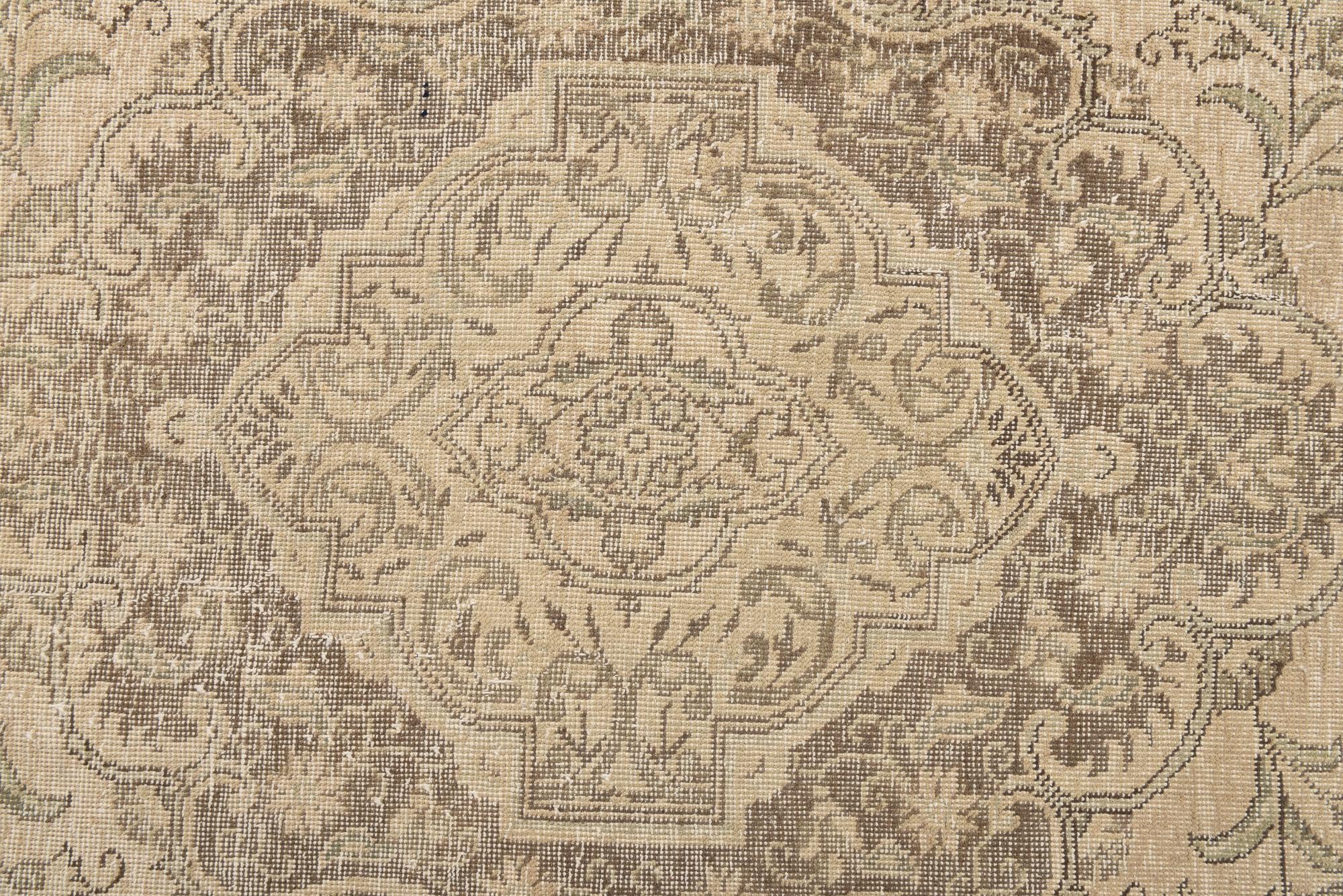 8' 3 x 11' 7 Hand Knotted Ultra Vintage Persian Wool Rug