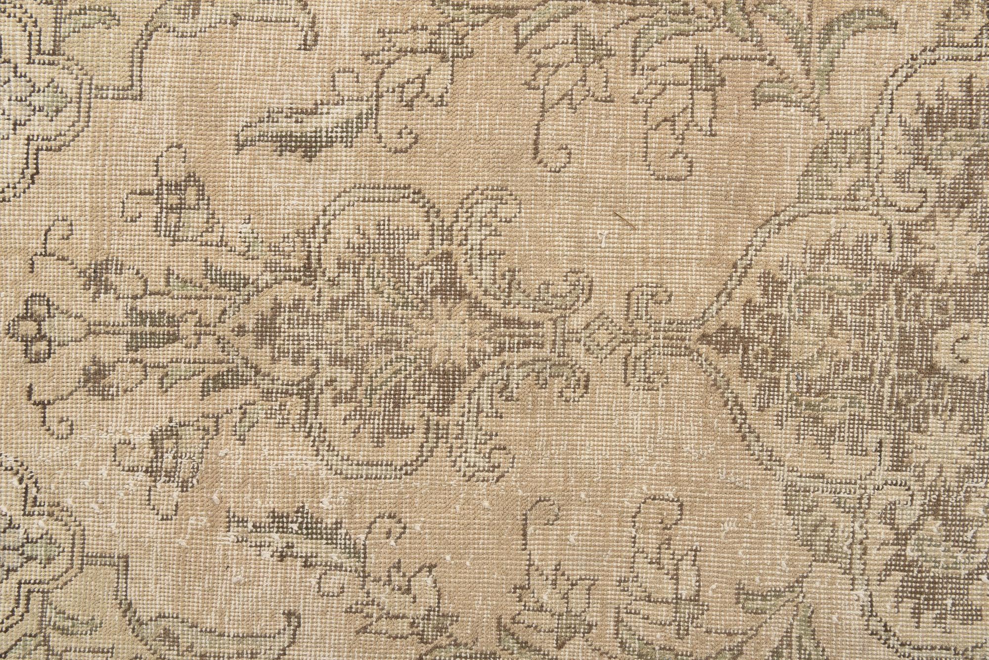 8' 3 x 11' 7 Hand Knotted Ultra Vintage Persian Wool Rug