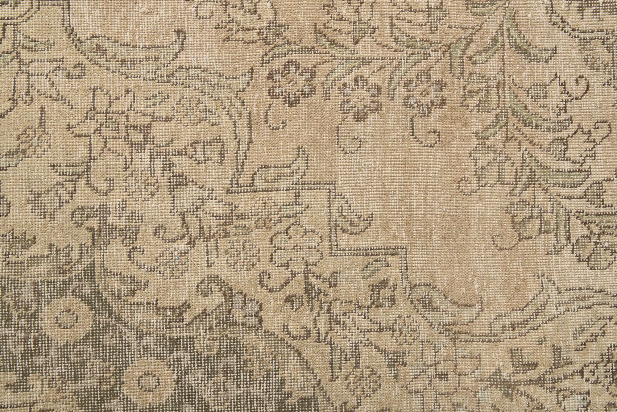 8' 3 x 11' 7 Hand Knotted Ultra Vintage Persian Wool Rug