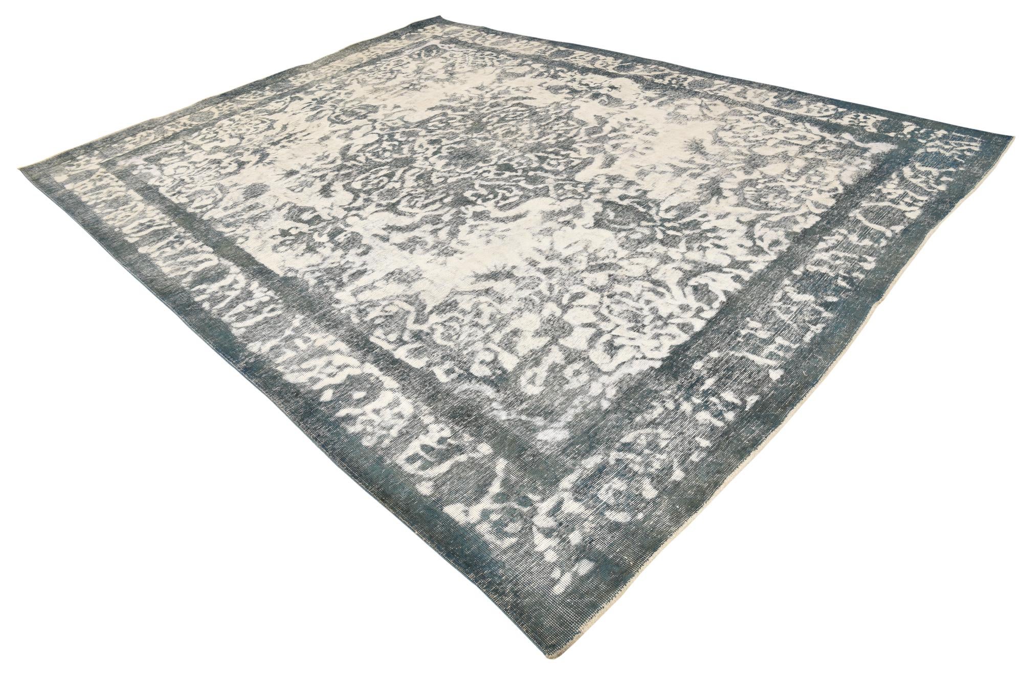 9' 7 x 12' 4 Hand Knotted Ultra Vintage Persian Wool Rug