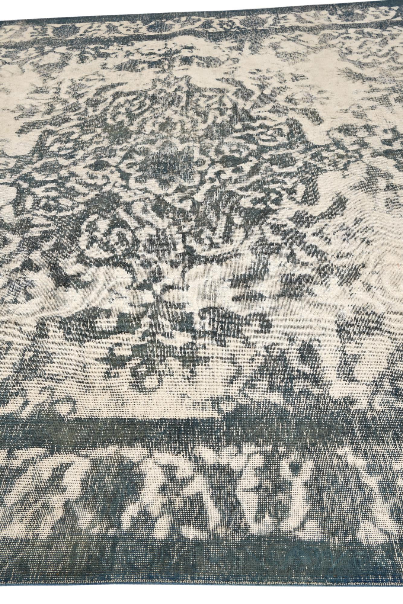 9' 7 x 12' 4 Hand Knotted Ultra Vintage Persian Wool Rug