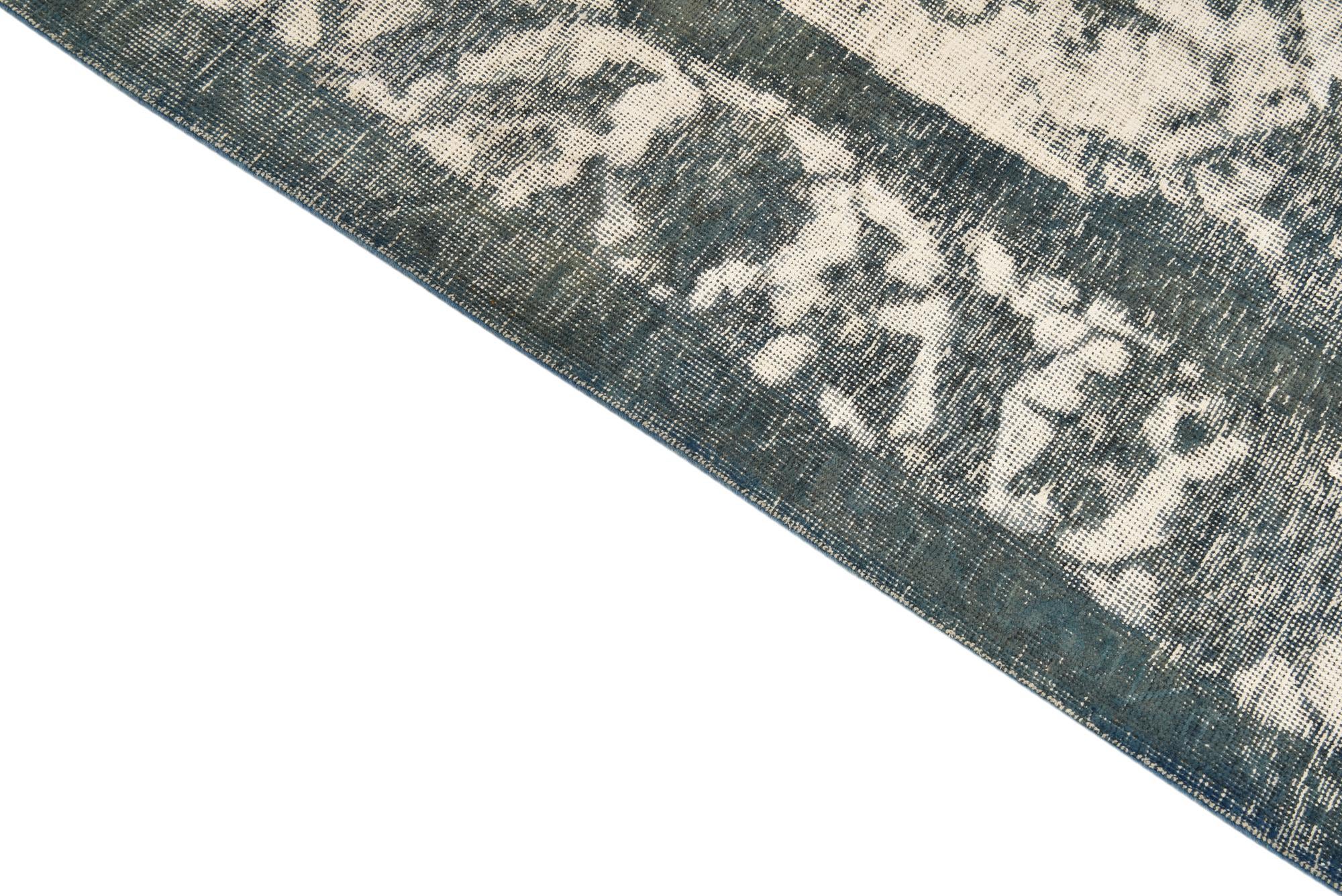 9' 7 x 12' 4 Hand Knotted Ultra Vintage Persian Wool Rug