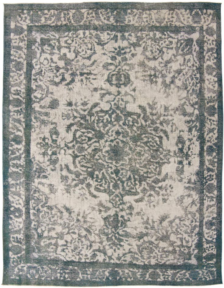 Detail image of 9' 7 x 12' 4 Hand Knotted Ultra Vintage Persian Wool Rug