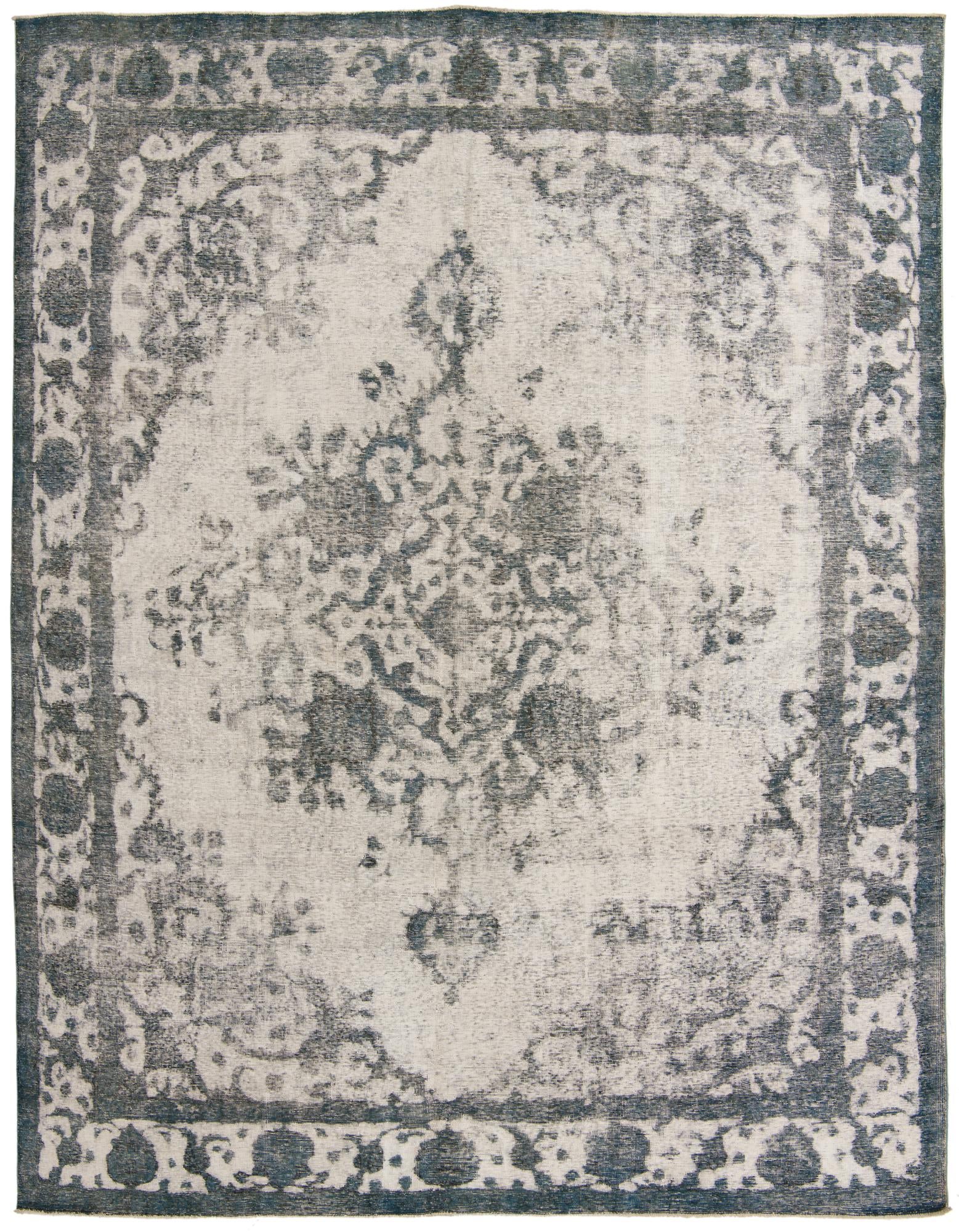 9' x 11' 9 Hand Knotted Ultra Vintage Persian Wool Rug