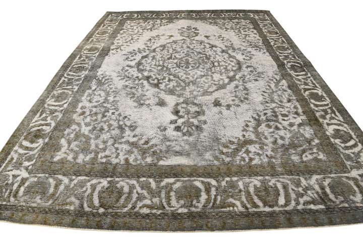9' 8 x 12' 8 Hand Knotted Ultra Vintage Persian Wool Rug
