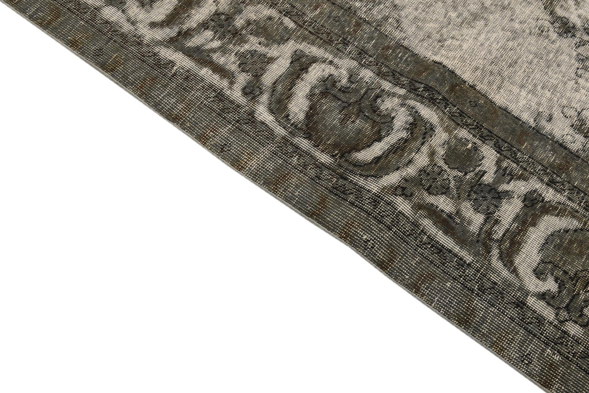 9' 8 x 12' 8 Hand Knotted Ultra Vintage Persian Wool Rug