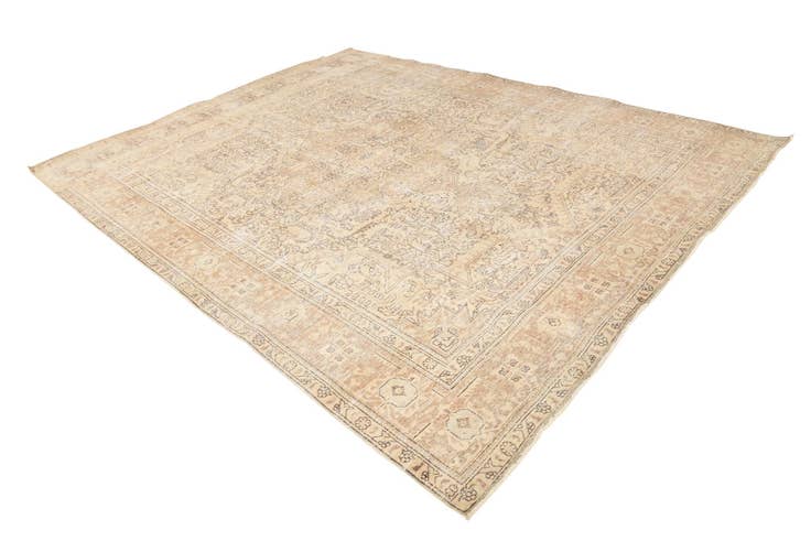 Detail image of 9' 3 x 12' 3 Hand Knotted Ultra Vintage Persian Wool Rug