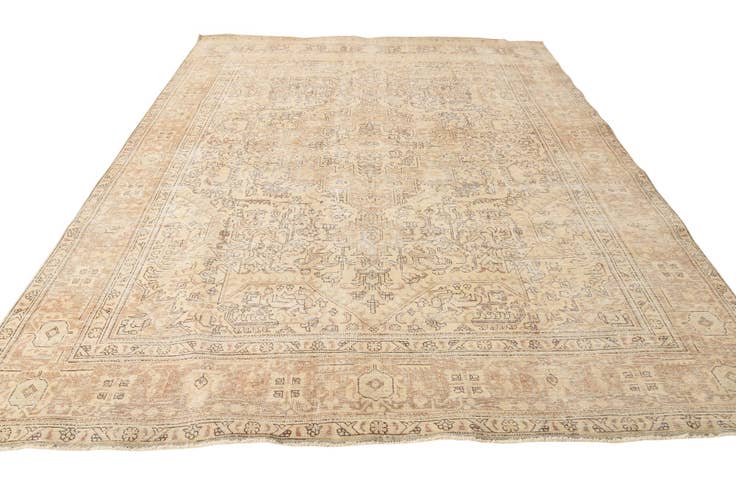 Detail image of 9' 3 x 12' 3 Hand Knotted Ultra Vintage Persian Wool Rug