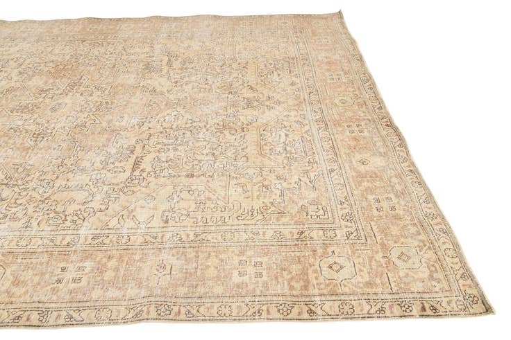 Detail image of 9' 3 x 12' 3 Hand Knotted Ultra Vintage Persian Wool Rug