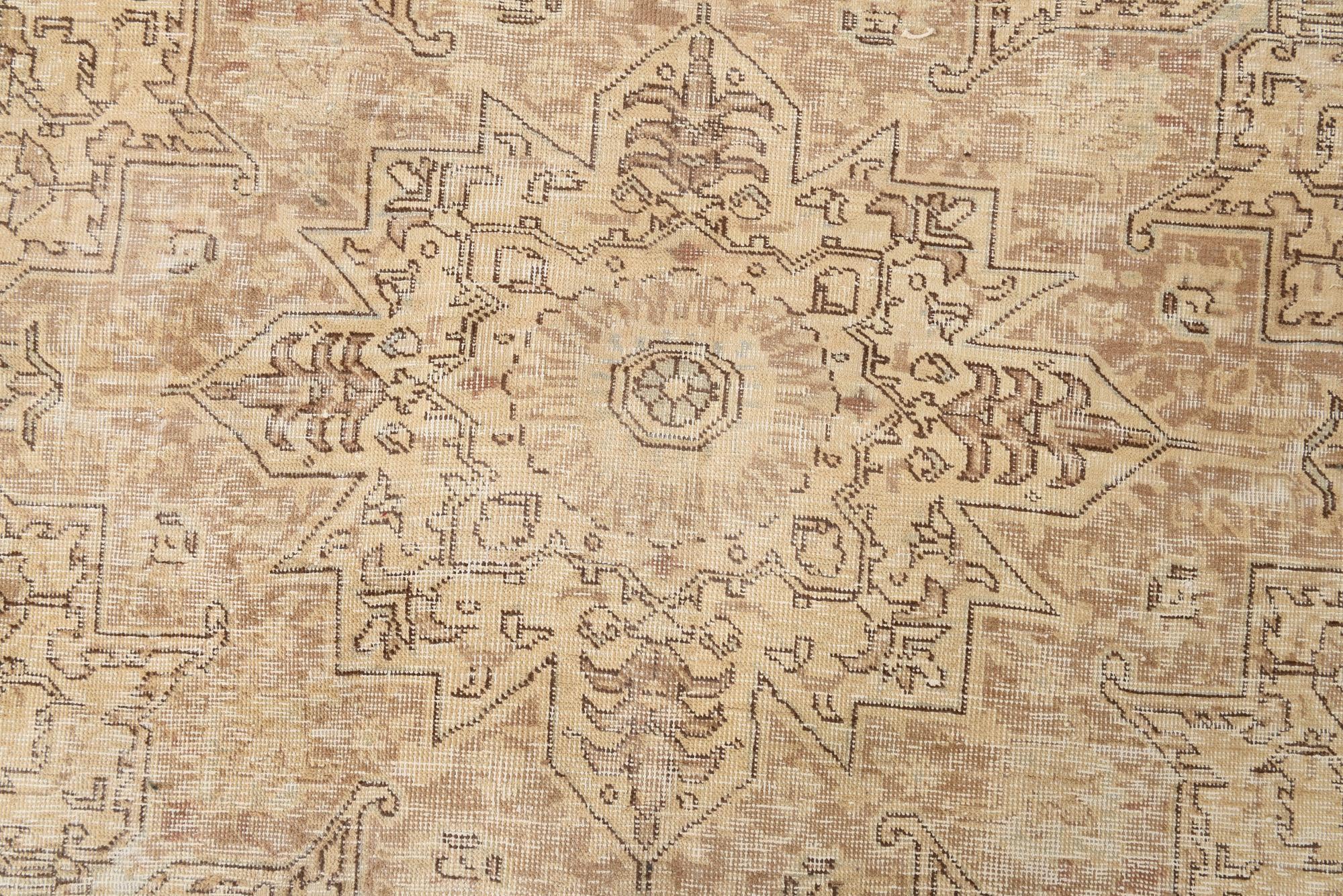 9' 3 x 12' 3 Hand Knotted Ultra Vintage Persian Wool Rug