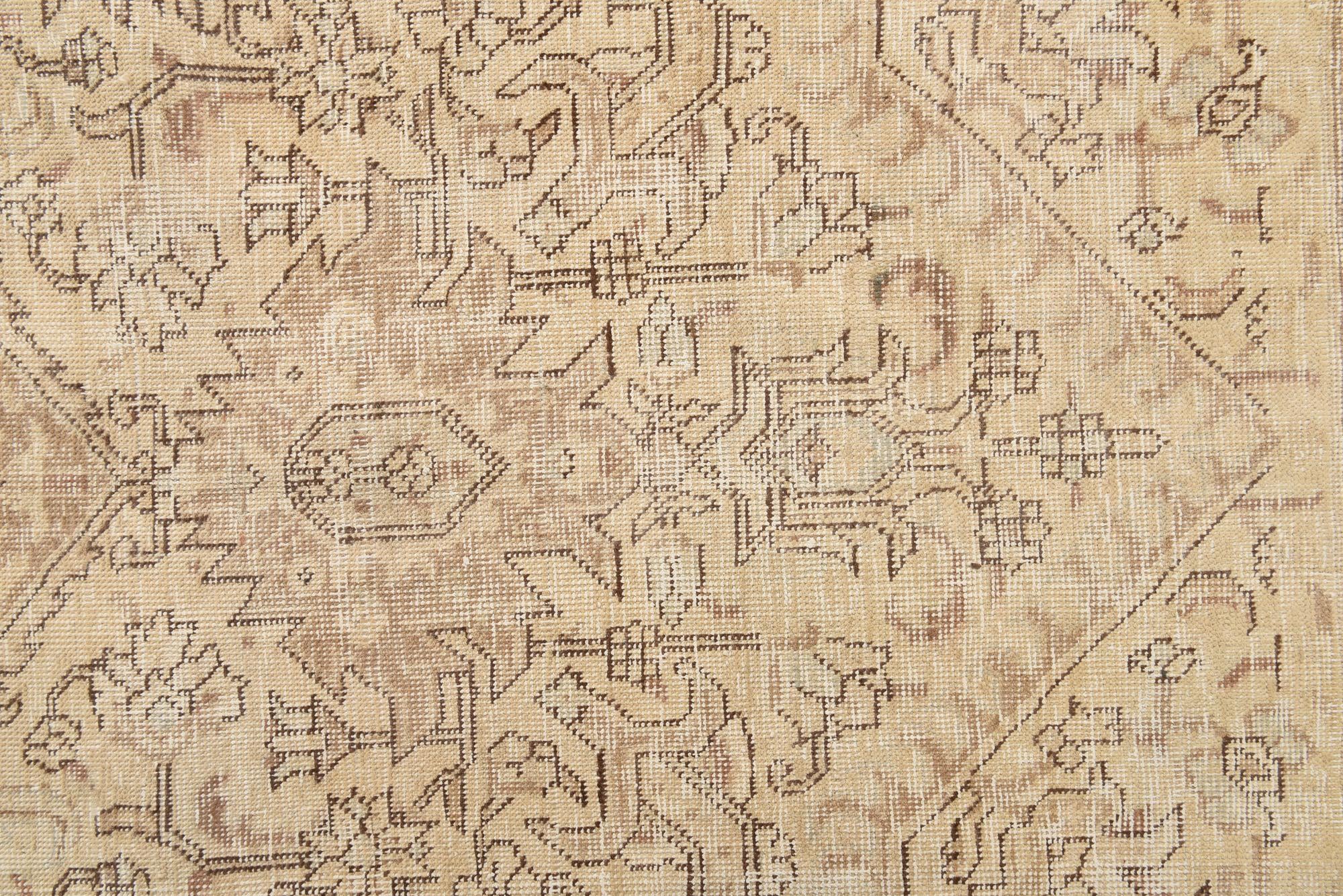 9' 3 x 12' 3 Hand Knotted Ultra Vintage Persian Wool Rug