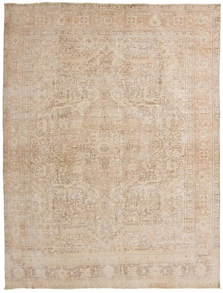 Detail image of 9' 3 x 12' 3 Hand Knotted Ultra Vintage Persian Wool Rug