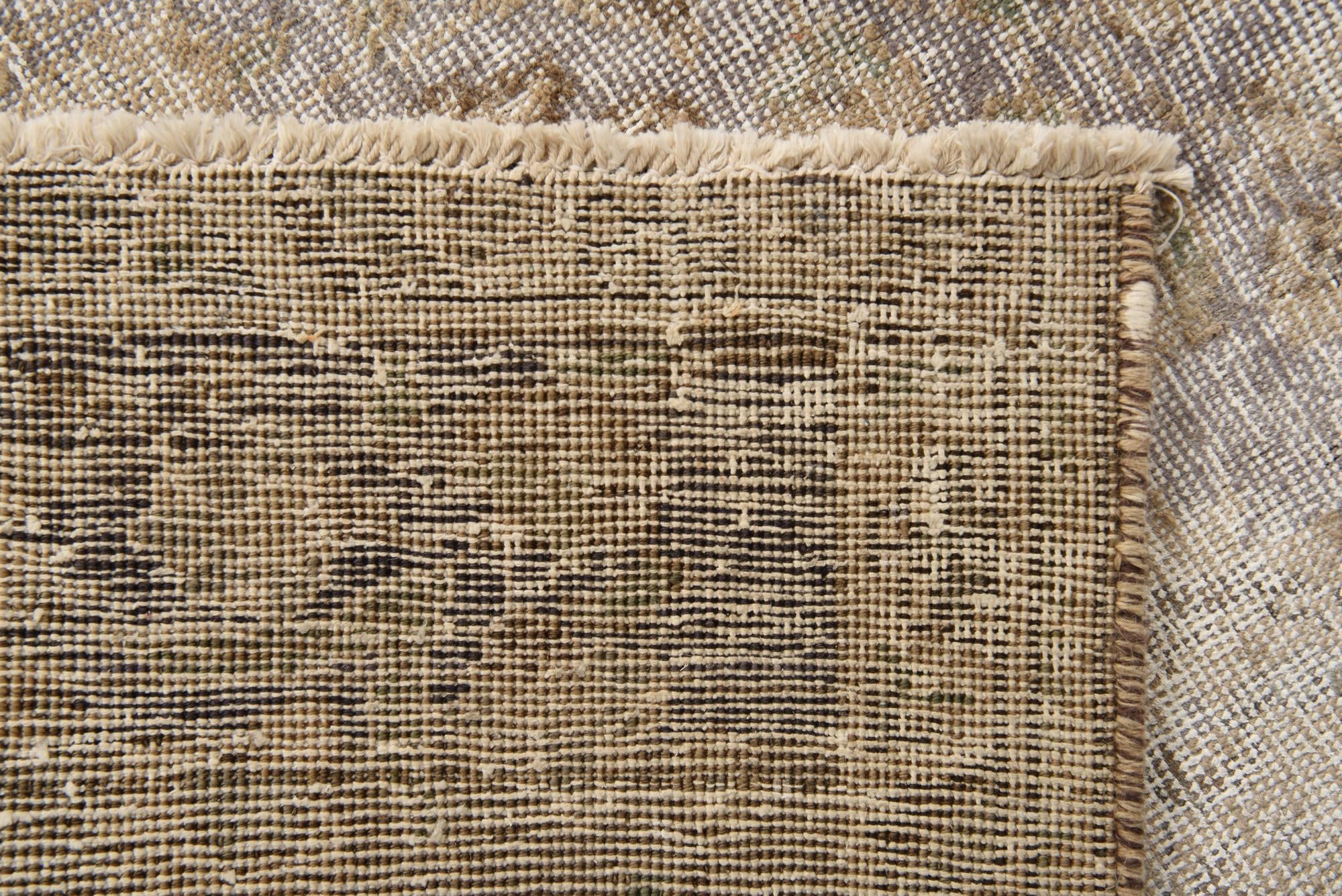 300cm x 365cm Hand Knotted Ultra Vintage Persian Wool Rug