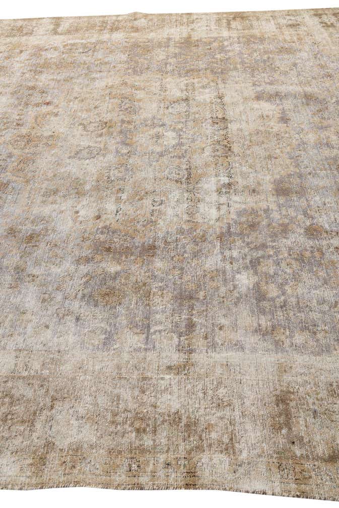 300cm x 365cm Hand Knotted Ultra Vintage Persian Wool Rug