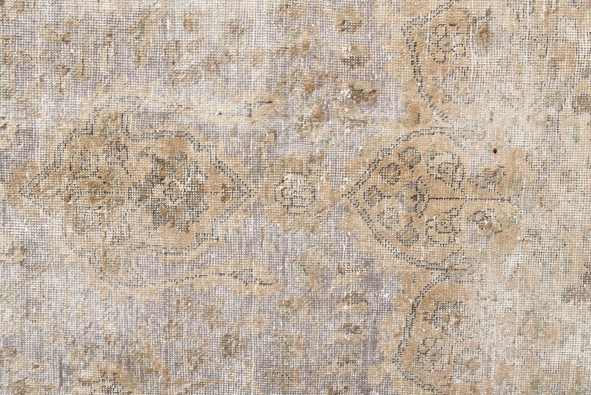 300cm x 365cm Hand Knotted Ultra Vintage Persian Wool Rug