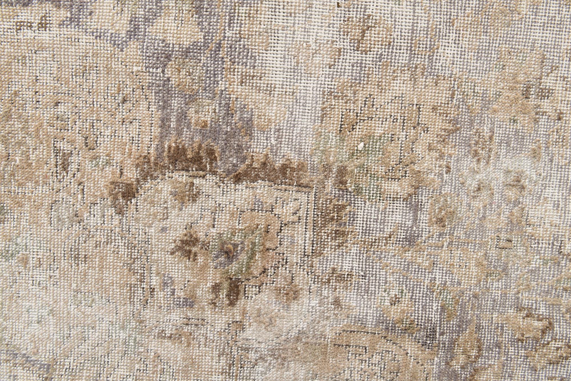 300cm x 365cm Hand Knotted Ultra Vintage Persian Wool Rug