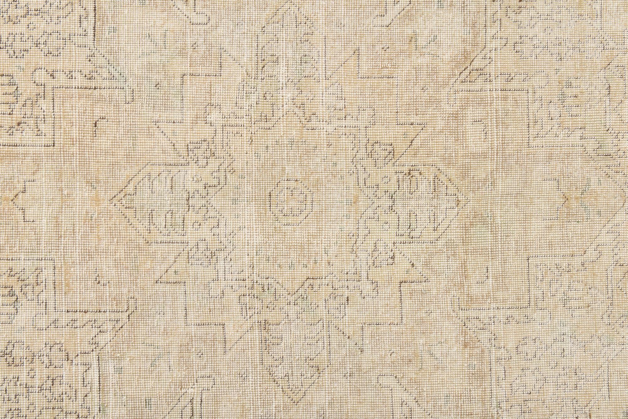 7' 3 x 10' 2 Hand Knotted Ultra Vintage Persian Wool Rug