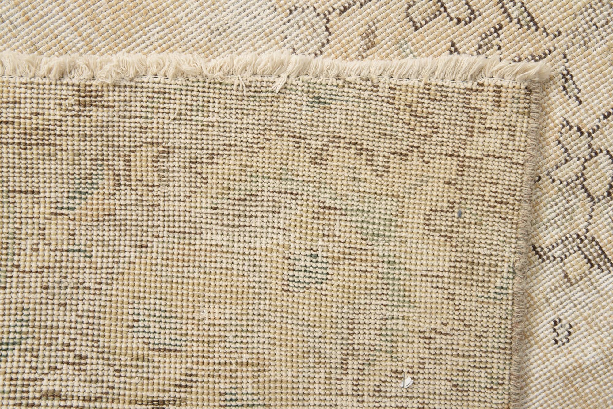 6' 6 x 10' Hand Knotted Ultra Vintage Persian Wool Rug