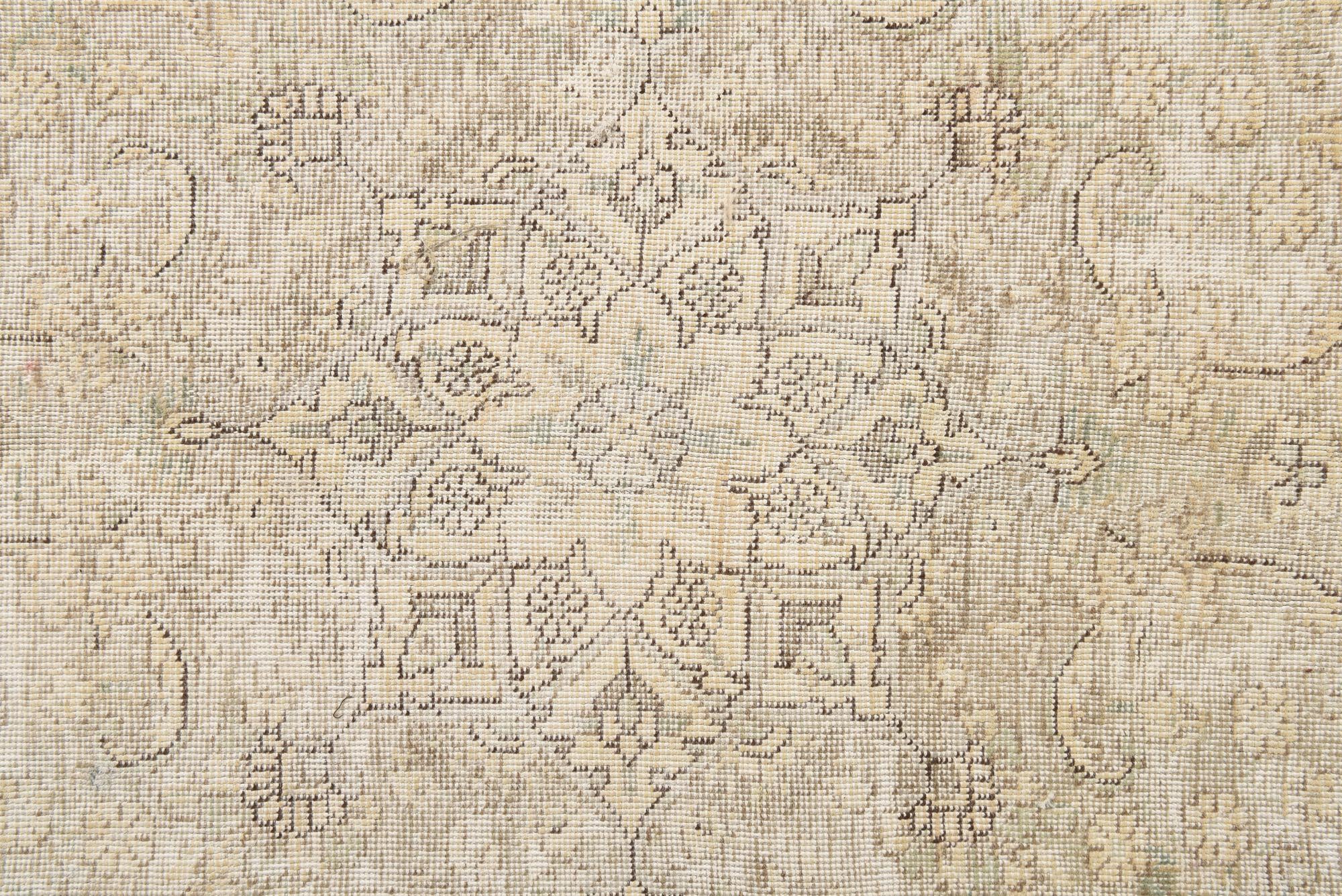 6' 6 x 10' Hand Knotted Ultra Vintage Persian Wool Rug