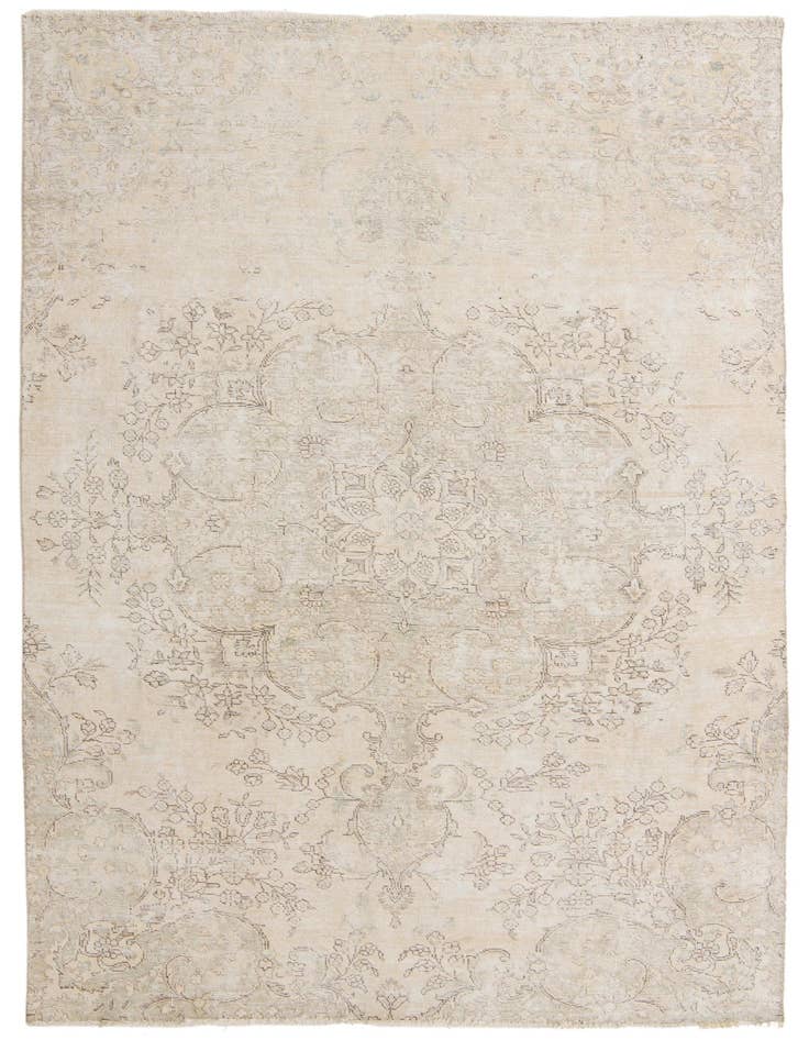 Detail image of 6' 6 x 10' Hand Knotted Ultra Vintage Persian Wool Rug