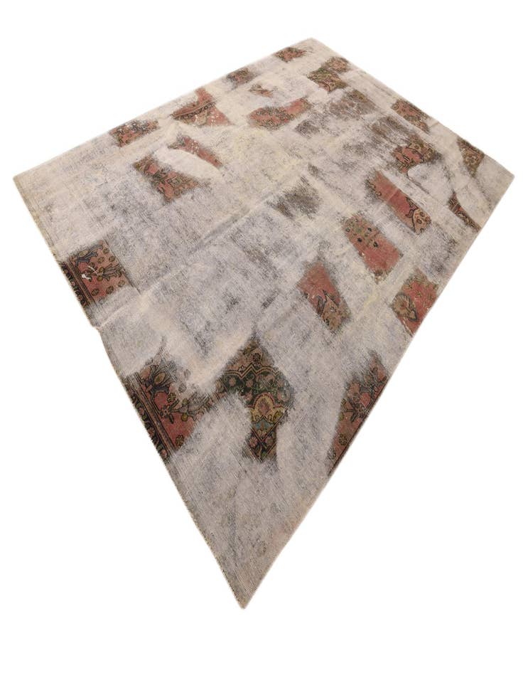 Detail image of 8' 11 x 12' 7  Hand Knotted Ultra Vintage Persian Wool Rug