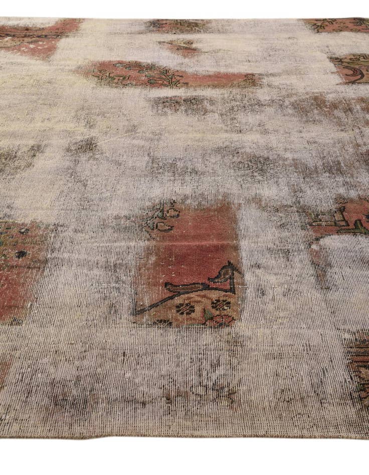 Detail image of 8' 11 x 12' 7  Hand Knotted Ultra Vintage Persian Wool Rug