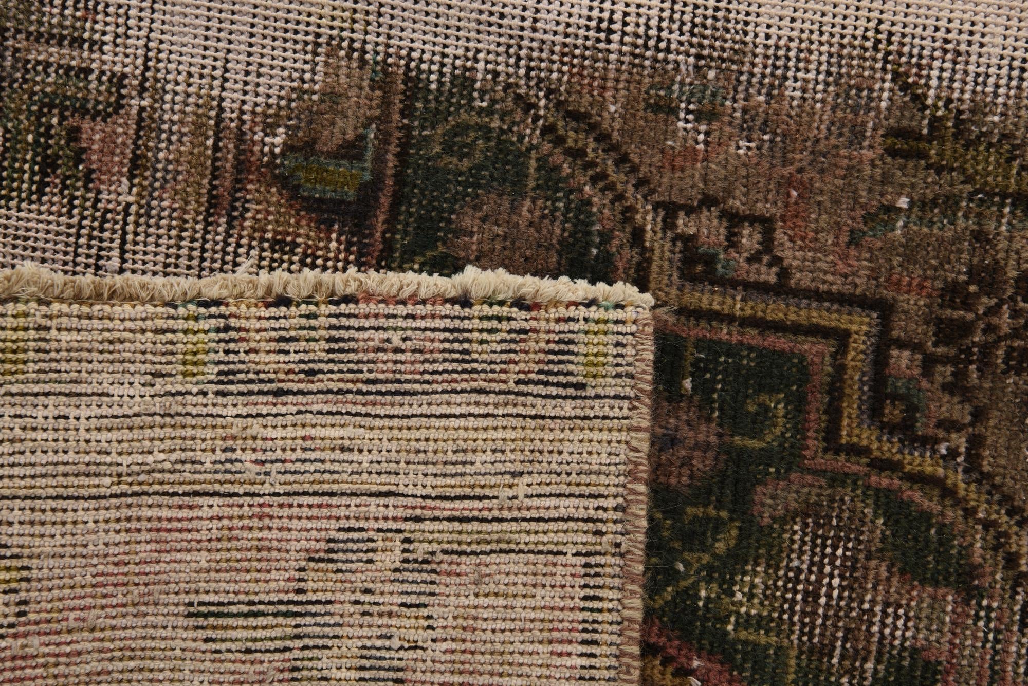 8' 11 x 12' 7 Hand Knotted Ultra Vintage Persian Wool Rug