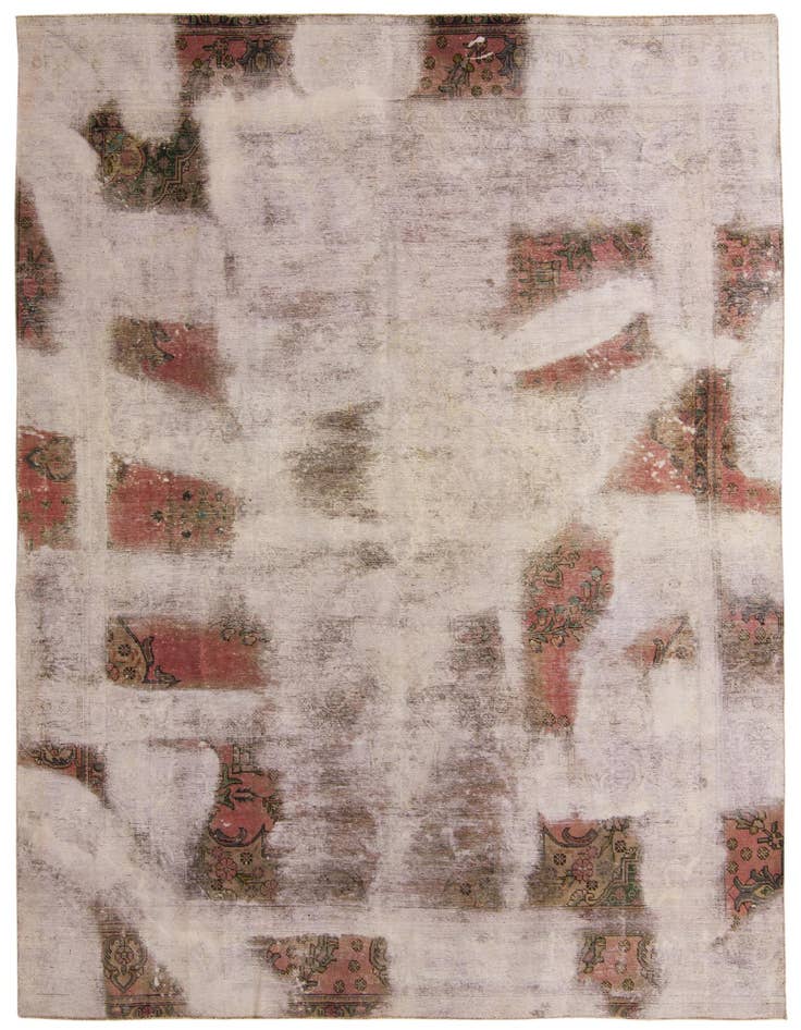 Detail image of 8' 11 x 12' 7 Hand Knotted Ultra Vintage Persian Wool Rug