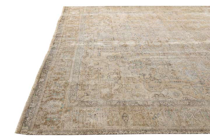 9' 1 x 12' 2 Hand Knotted Ultra Vintage Persian Wool Rug