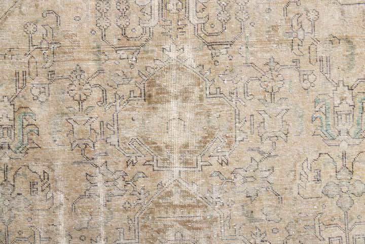 9' 1 x 12' 2 Hand Knotted Ultra Vintage Persian Wool Rug
