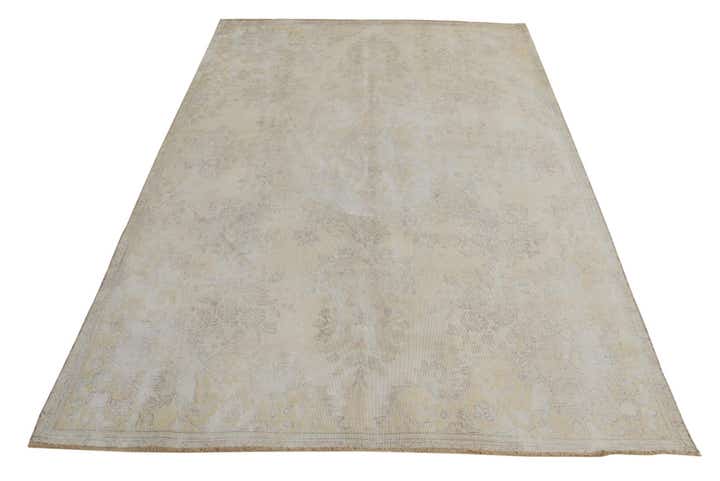 6' 1 x 9' 1 Hand Knotted Ultra Vintage Persian Wool Rug