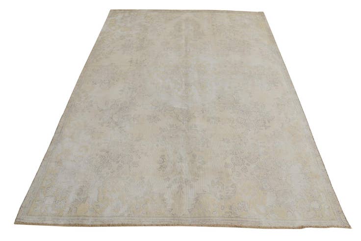 Detail image of 6' 1 x 9' 1 Hand Knotted Ultra Vintage Persian Wool Rug
