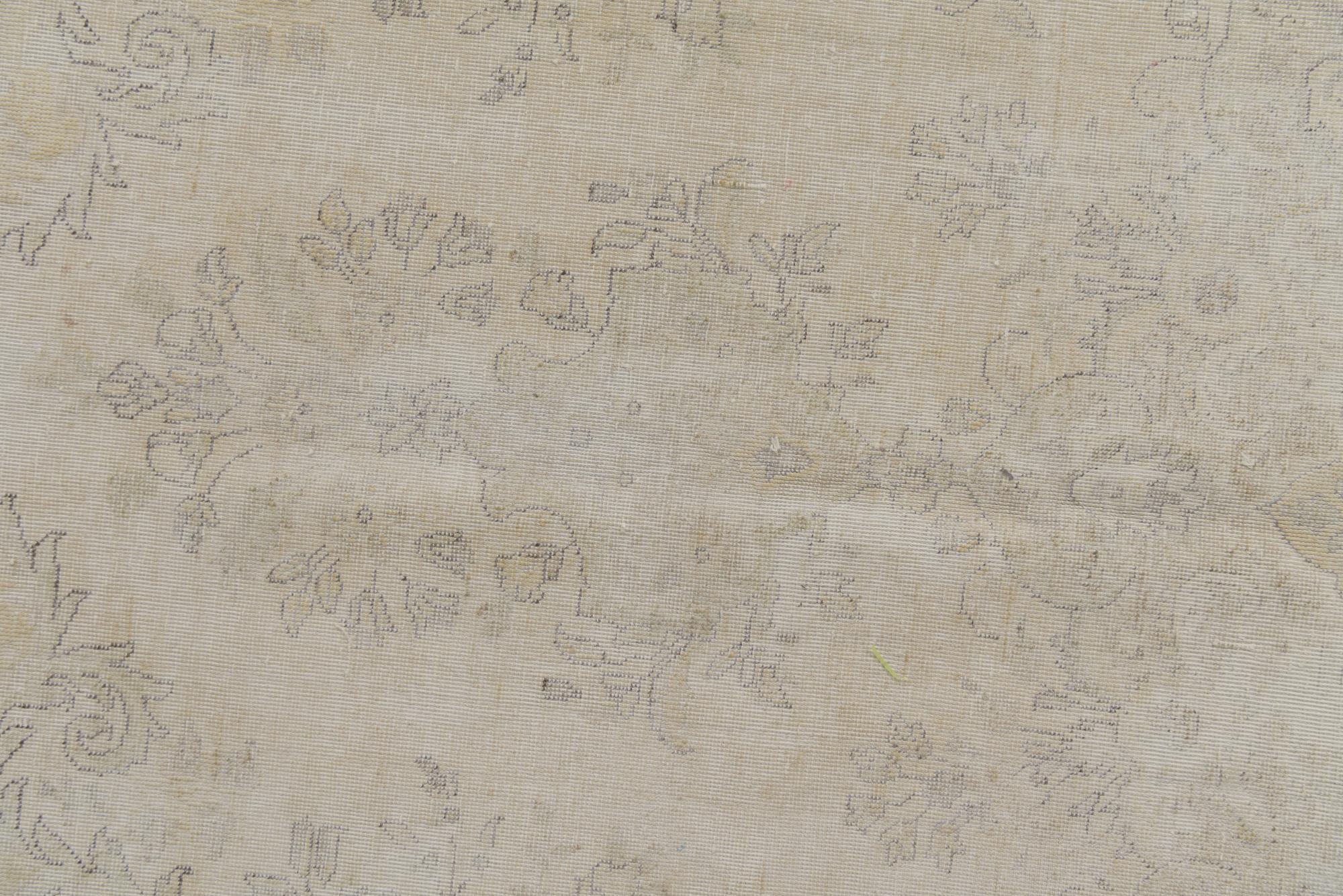 6' 1 x 9' 1 Hand Knotted Ultra Vintage Persian Wool Rug