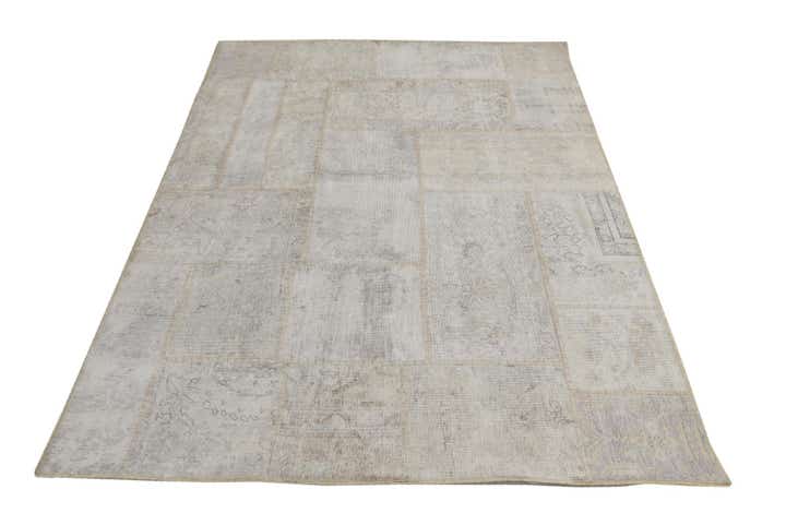 5' x 6' 8 Hand Knotted Ultra Vintage Persian Wool Rug