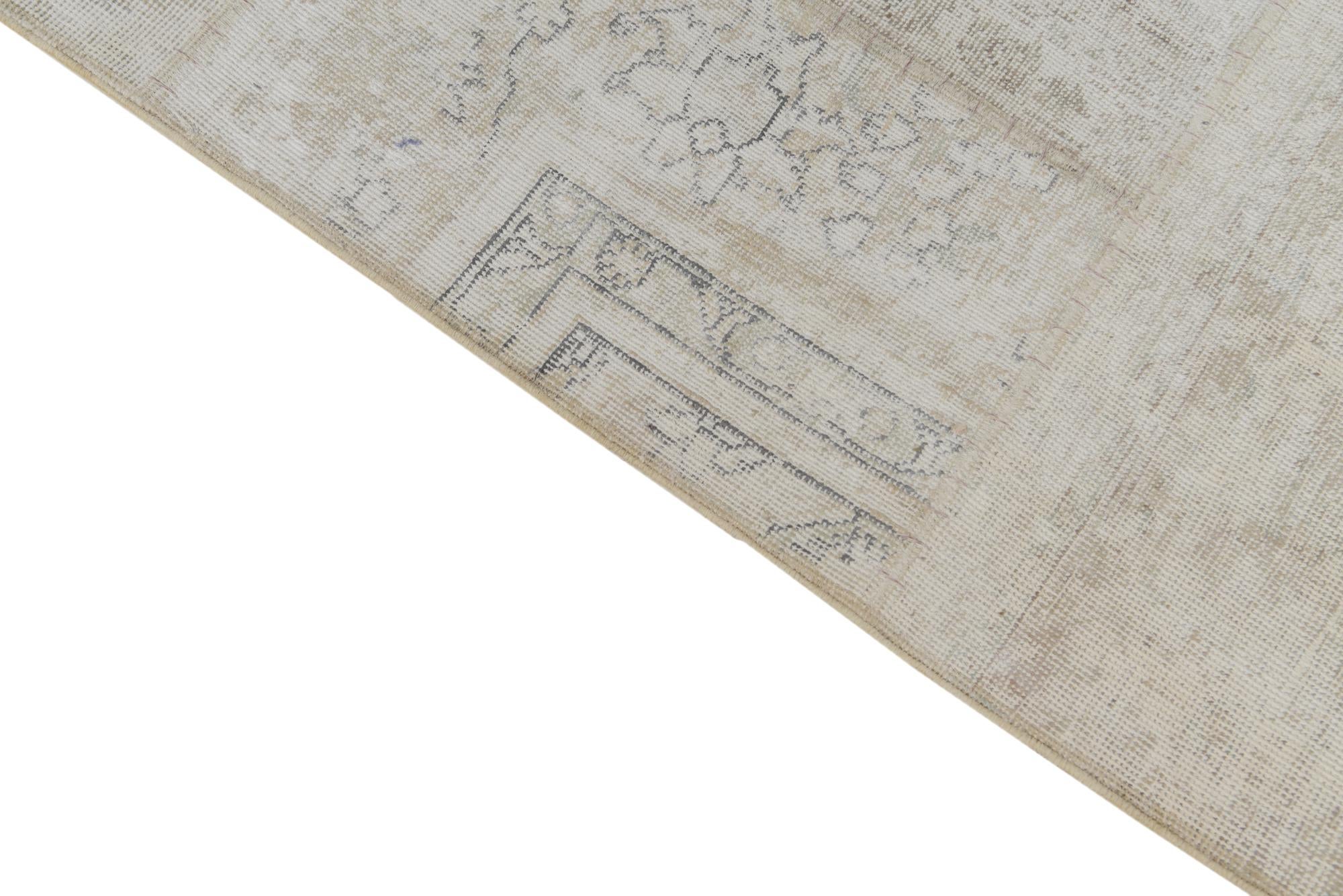 5' x 6' 8 Hand Knotted Ultra Vintage Persian Wool Rug