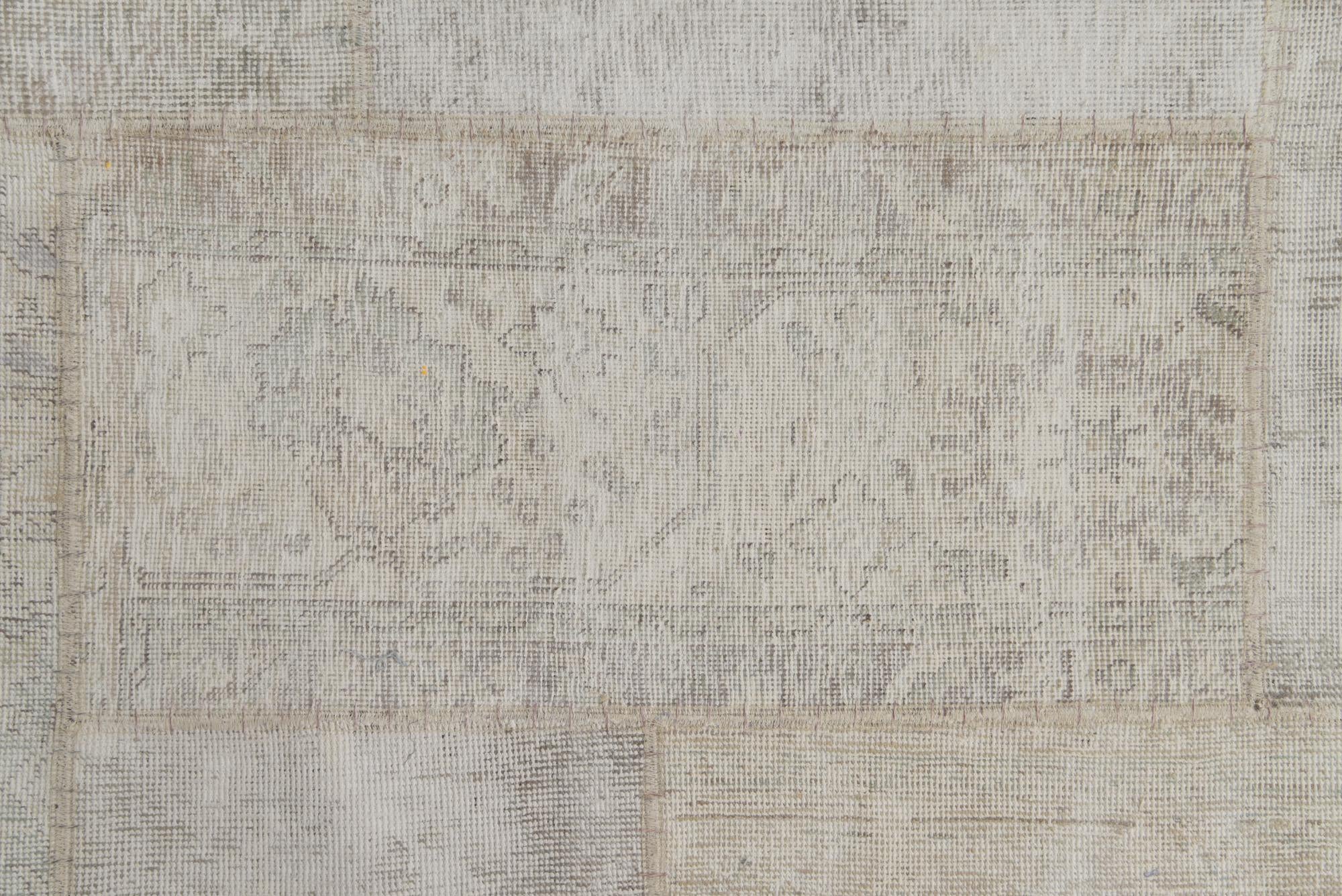 5' x 6' 8 Hand Knotted Ultra Vintage Persian Wool Rug