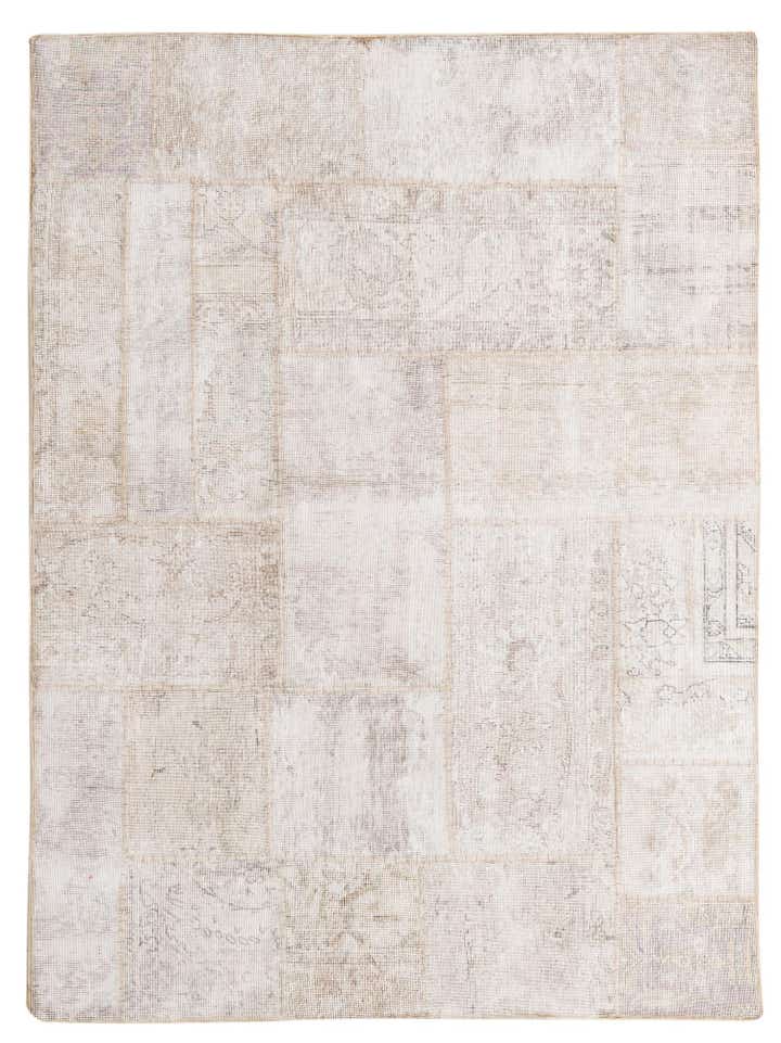 5' x 6' 8 Hand Knotted Ultra Vintage Persian Wool Rug