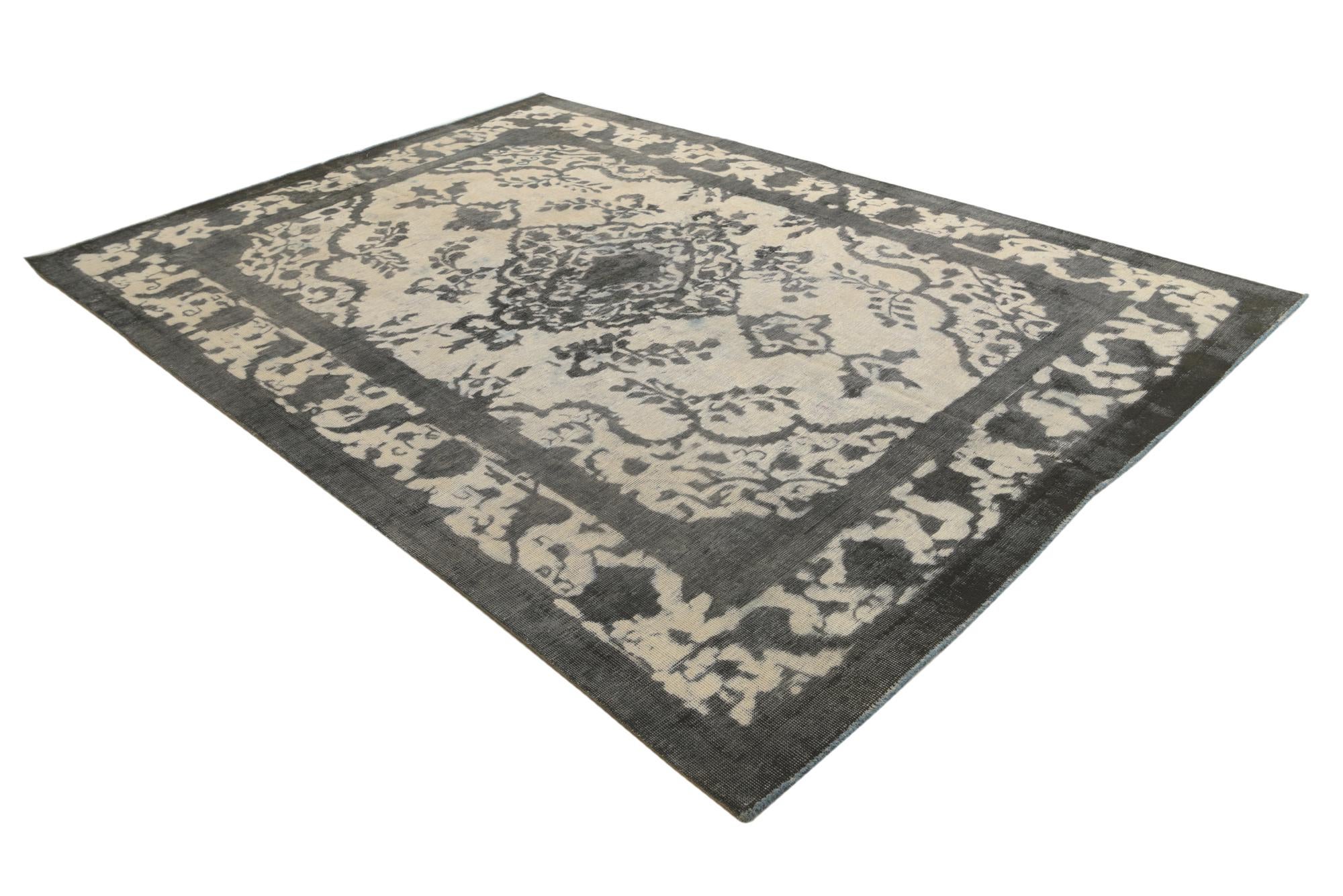 7' 9 x 11' Hand Knotted Ultra Vintage Persian Wool Rug