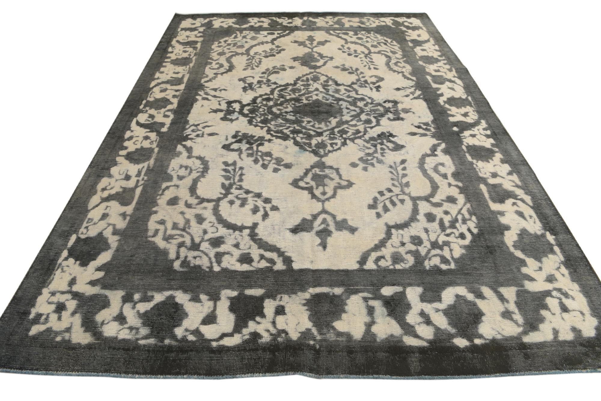 7' 9 x 11' Hand Knotted Ultra Vintage Persian Wool Rug