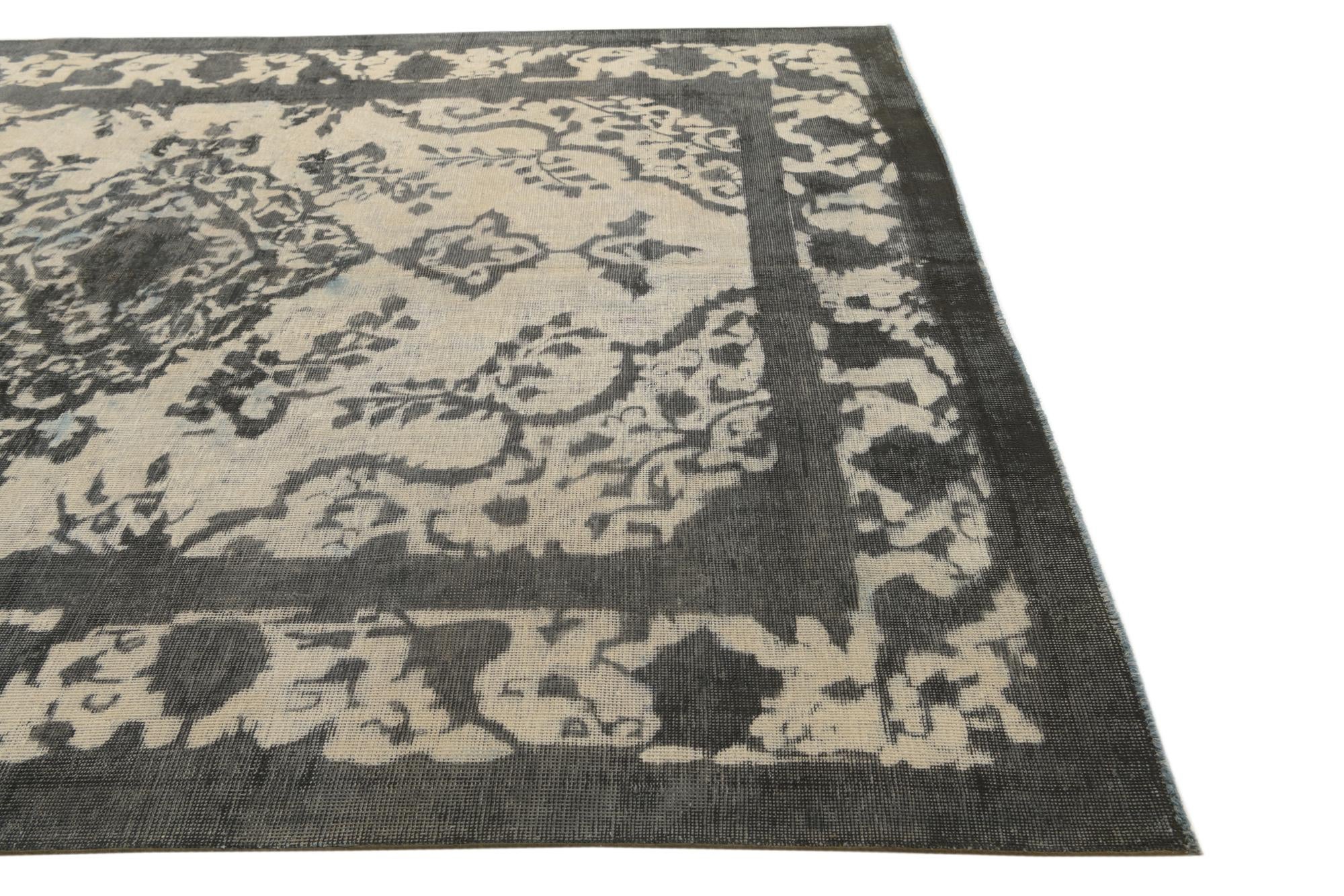 7' 9 x 11' Hand Knotted Ultra Vintage Persian Wool Rug