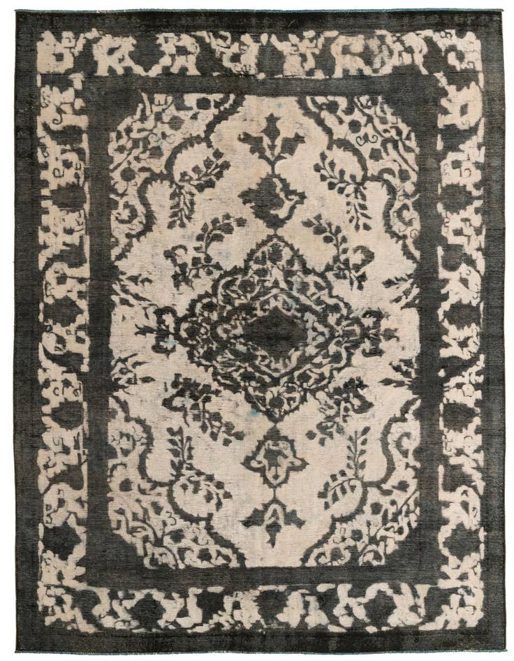 Detail image of 7' 9 x 11' Hand Knotted Ultra Vintage Persian Wool Rug